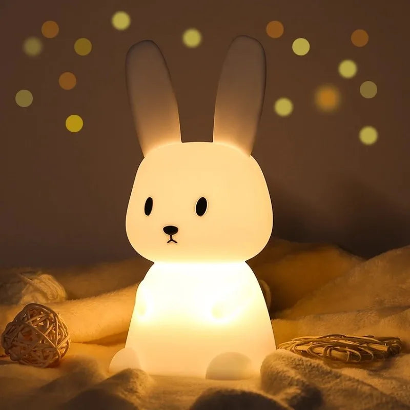 ELMAS Cute Rabbit Touch Sensor LED Night Light for Kids - Al Masam Stationery LLC