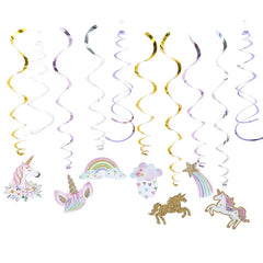 ELMAS Magical Unicorn Birthday Banner Garland Decor