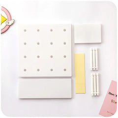 ELMAS Punch Free Pegboard Wall Organizer for Home Decor - Al Masam Stationery LLC