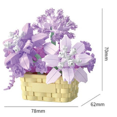 ELMAS Creative Flower Bonsai Building Block Set