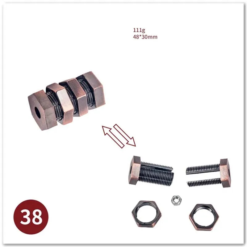 ELMAS Classic IQ Metal Brain Magic Puzzles Game Toys - Al Masam Stationery LLC