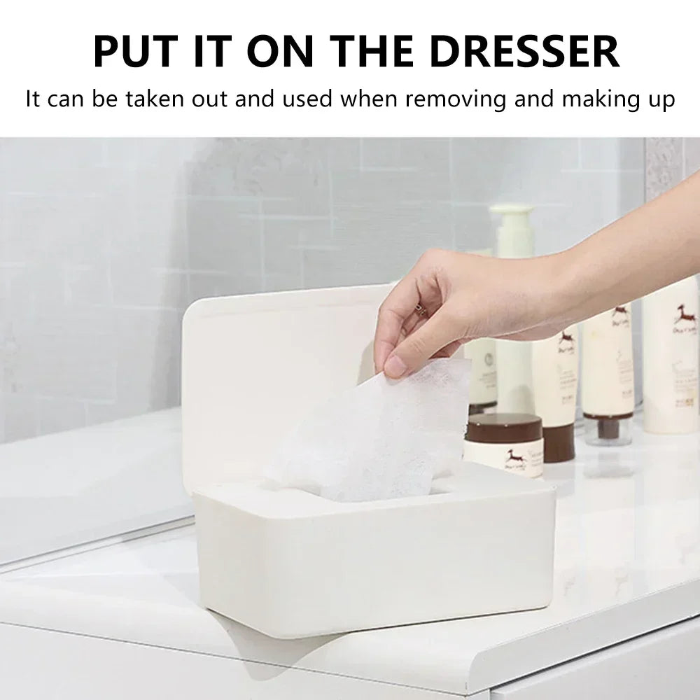 ELMAS Elegant Dustproof Wet Tissue Holder for Home & Car - Al Masam Stationery LLC