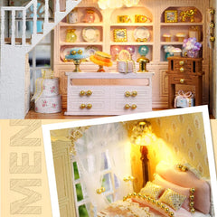 ELMAS Creative DIY Wooden Dollhouse for Kids’ Fun