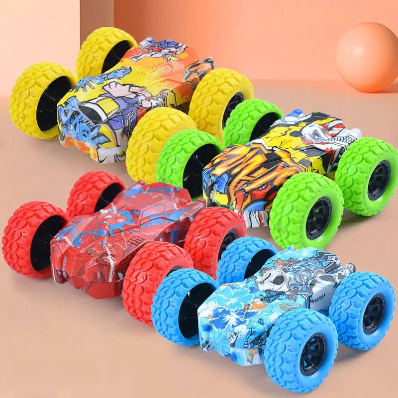 ELMAS Fun Pull Back Car Double-Side Shatter-Proof Toy - Al Masam Stationery LLC