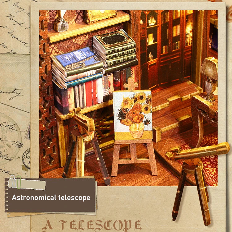 ELMAS Creative 3D Puzzle Dollhouse Bookshelf Set - Al Masam Stationery LLC