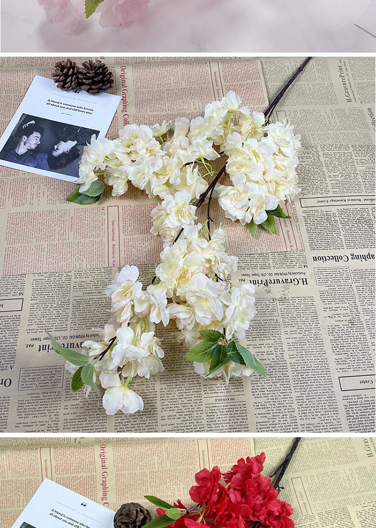 ELMAS Elegant Cherry Blossom Silk Branch Decor - Al Masam Stationery LLC