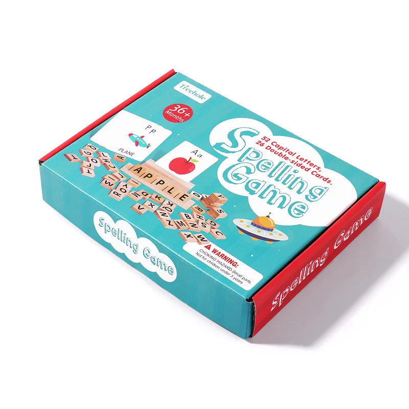 ELMAS Wooden Spelling Word Games for Toddler Learning - Al Masam Stationery LLC