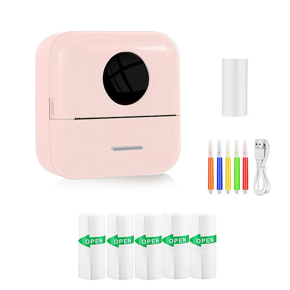 ELMAS Portable Inkless Mini Thermal Printer for Photos & Notes - Al Masam Stationery LLC