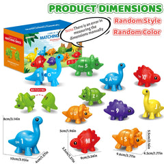 ELMAS Bilingual Dinosaur Alphabet Matching Toys