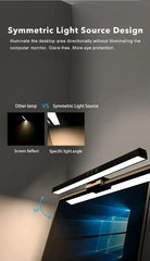 ELMAS Modern LED Desk Lamp with Dimmable Light & USB Plug