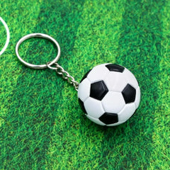 ELMAS Trendy Leather Football Keychain for Sports Lovers