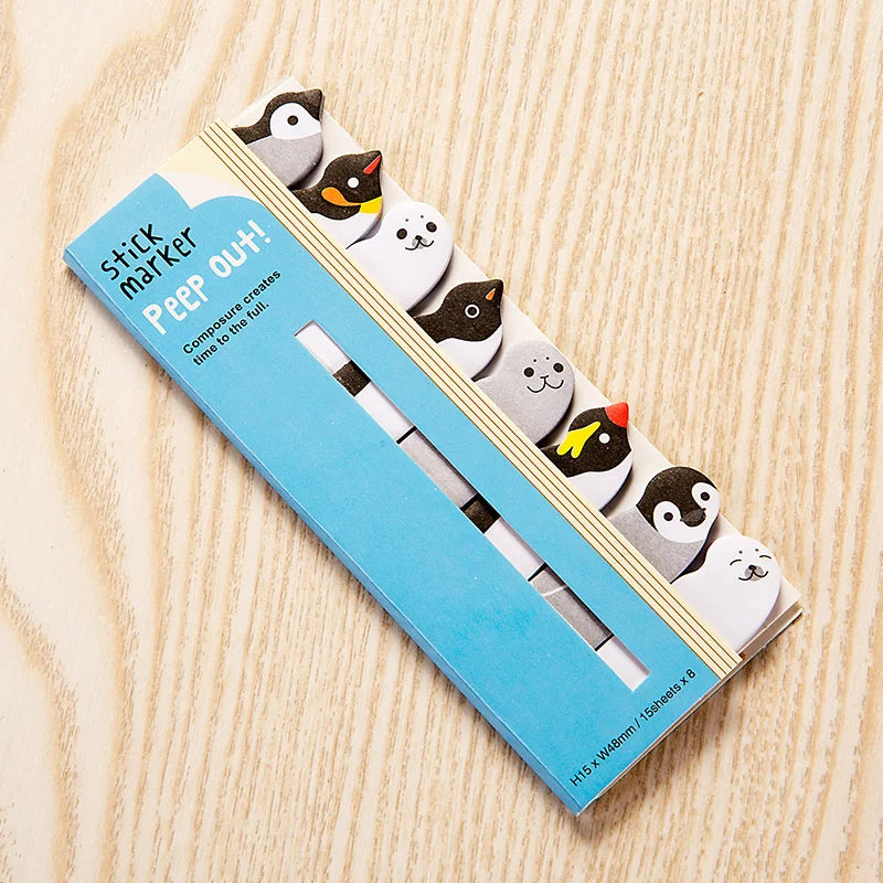 ELMAS Cute Cartoon Animal Sticky Notes & Memo Pad Set - Al Masam Stationery LLC