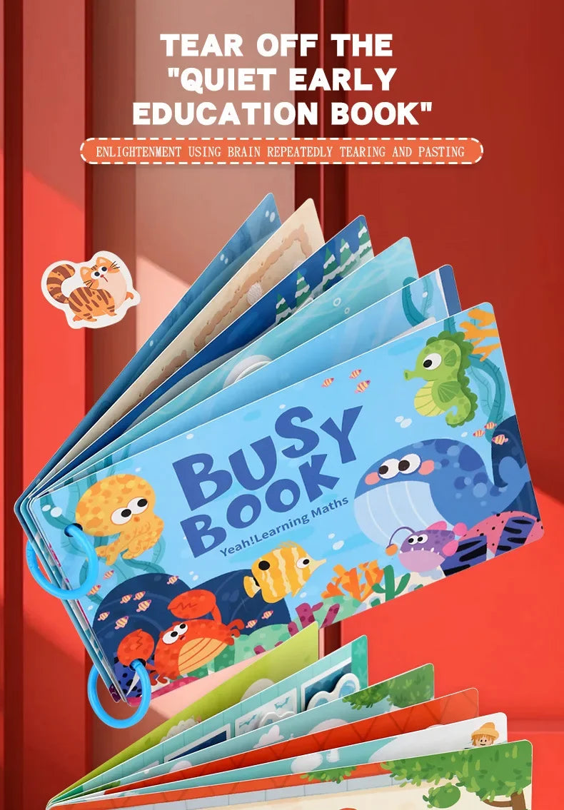 ELMAS Montessori Baby Busy Book for Early Learning Fun - Al Masam Stationery LLC