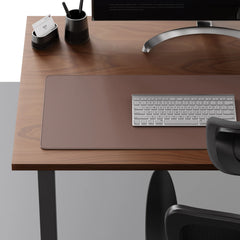 ELMAS Premium Dual-Sided Cork & Leather Mouse Pad