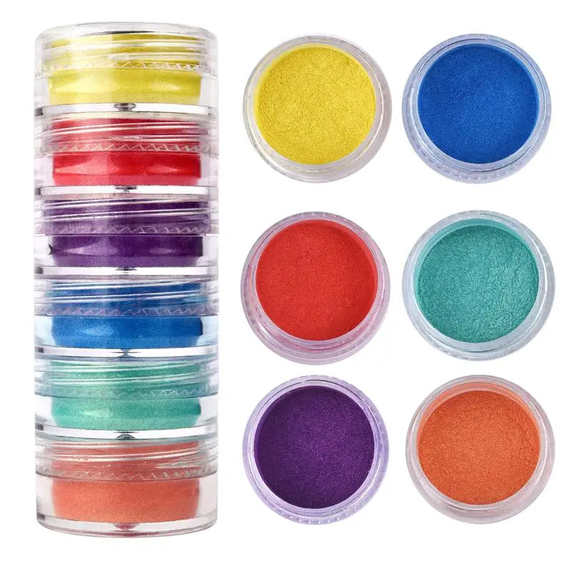 ELMAS 6 Color Pearl Powder Pigment Set for DIY Crafts - Al Masam Stationery LLC