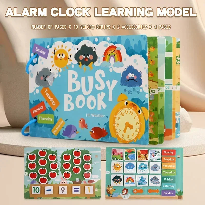 ELMAS Montessori Baby Busy Book for Early Learning Fun - Al Masam Stationery LLC