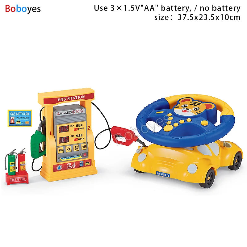ELMAS Infant Shining Electric Steering Wheel Toy for Kids - Al Masam Stationery LLC