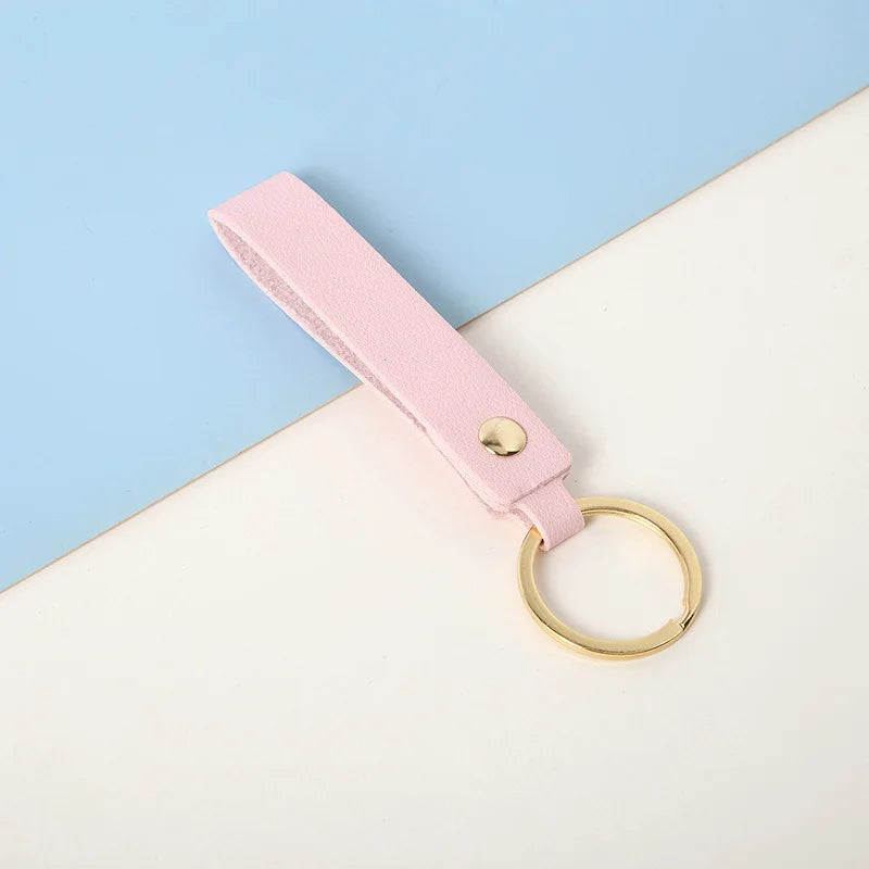 ELMAS Stylish PU Leather Keychains - 8 Vibrant Colors - Al Masam Stationery LLC