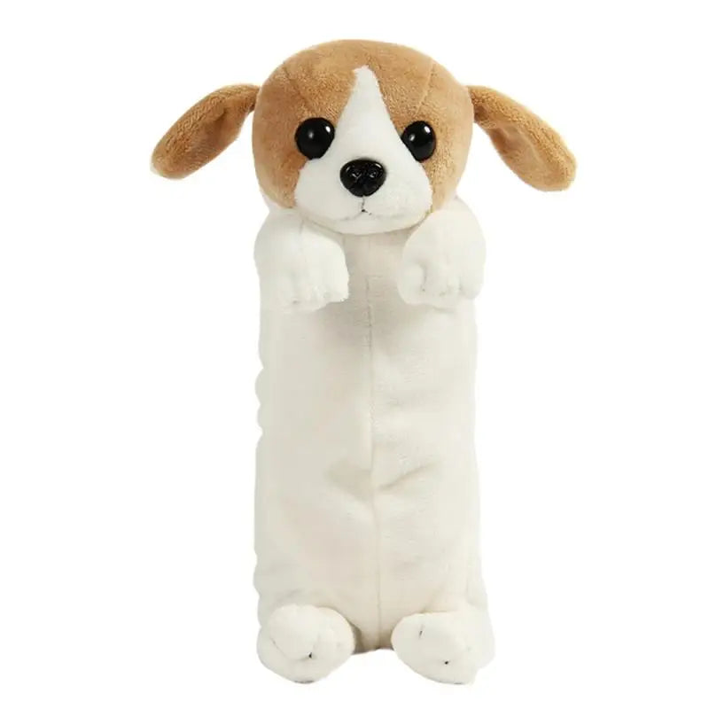 ELMAS Kawaii Plush Dog Pencil Case for School & Office - Al Masam Stationery LLC