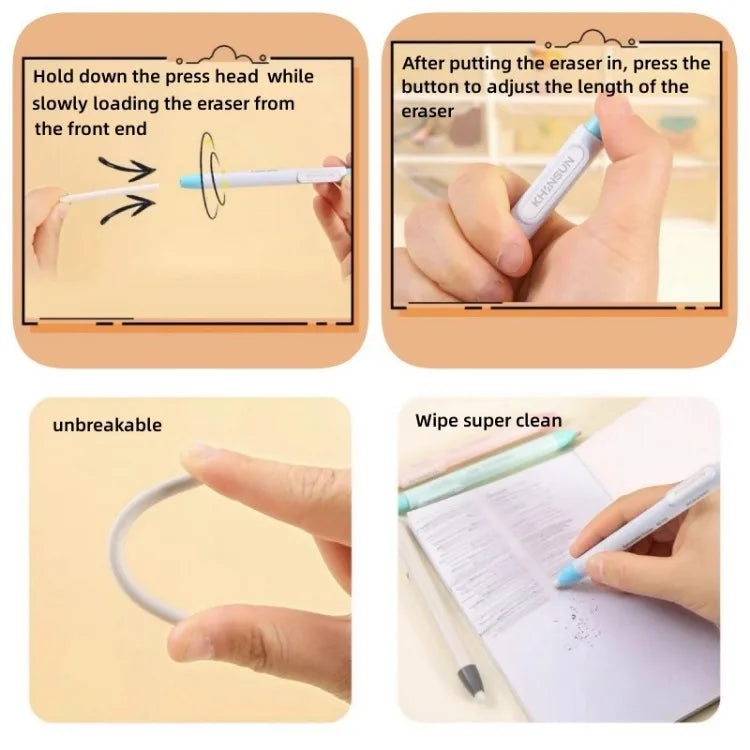 ELMAS Premium Retractable Pencil Eraser for Precision - Al Masam Stationery LLC