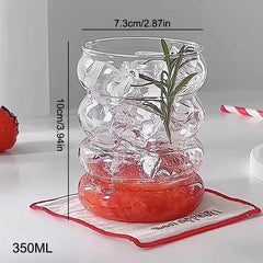 ELMAS Caterpillar-Shaped 350ML Heat-Resistant Glass Cup