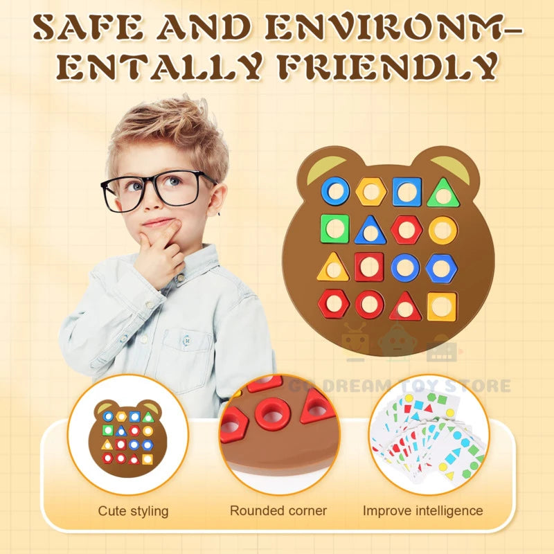 ELMAS: DIY Geometric Shape Puzzle for Kids Learning - Al Masam Stationery LLC