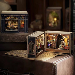 ELMAS Enchanting DIY Mini Dollhouse with LED Lights