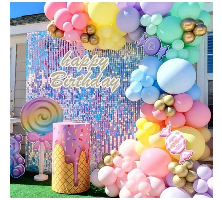 ELMAS 90x180cm Shimmer Wall Backdrops 12Pcs/18Pcs Panels - Al Masam Stationery LLC