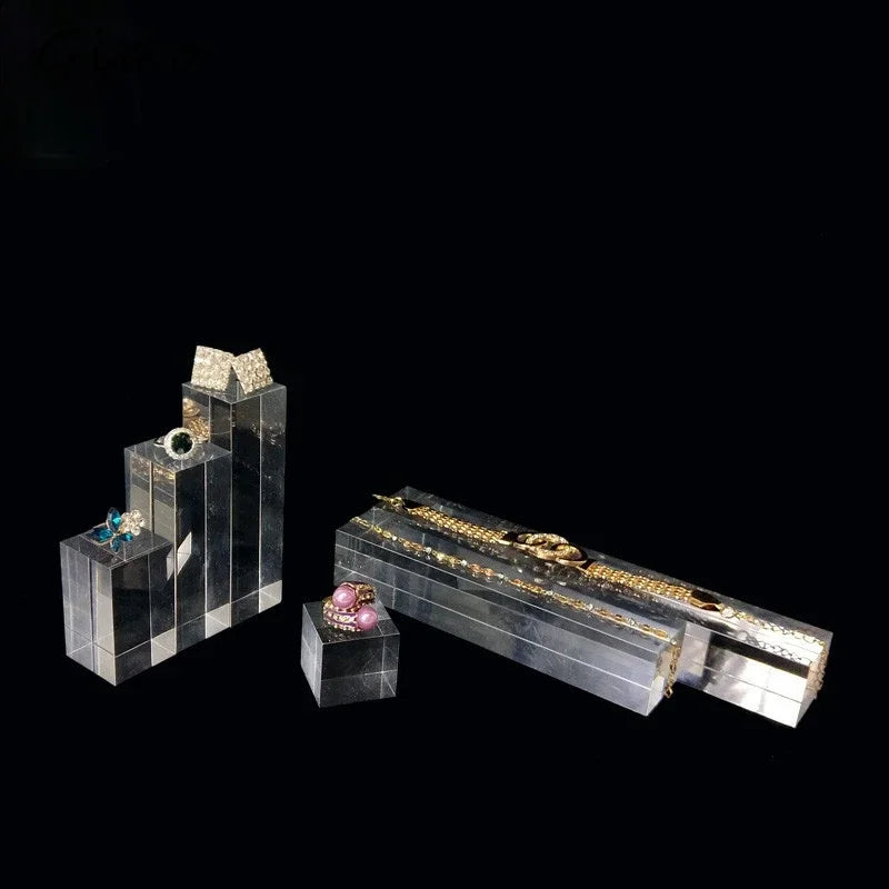 ELMAS Acrylic Blocks Jewelry Holder Display Stand Rack - Al Masam Stationery LLC