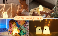 ELMAS Adorable Cat Night Light - 7-Color Touch Lamp