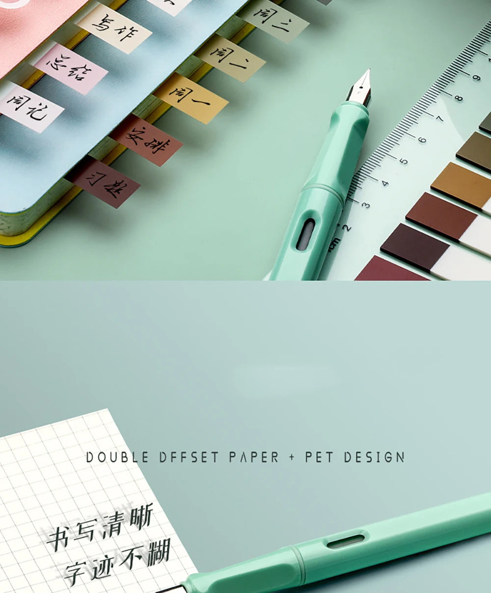 ELMAS Retro Morandi Sticky Notes Notepad School Supplies - Al Masam Stationery LLC