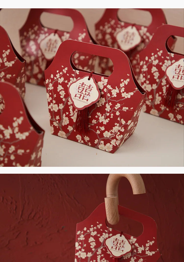 ELMAS Chinese Flower Style Wedding Candy Box For Guests - Al Masam Stationery LLC