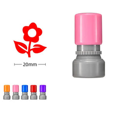 Students Rewards Rewards Flower Stamp DIY Drawing Toy Positive Review Star Grading Stamp Self Inking Encouraging