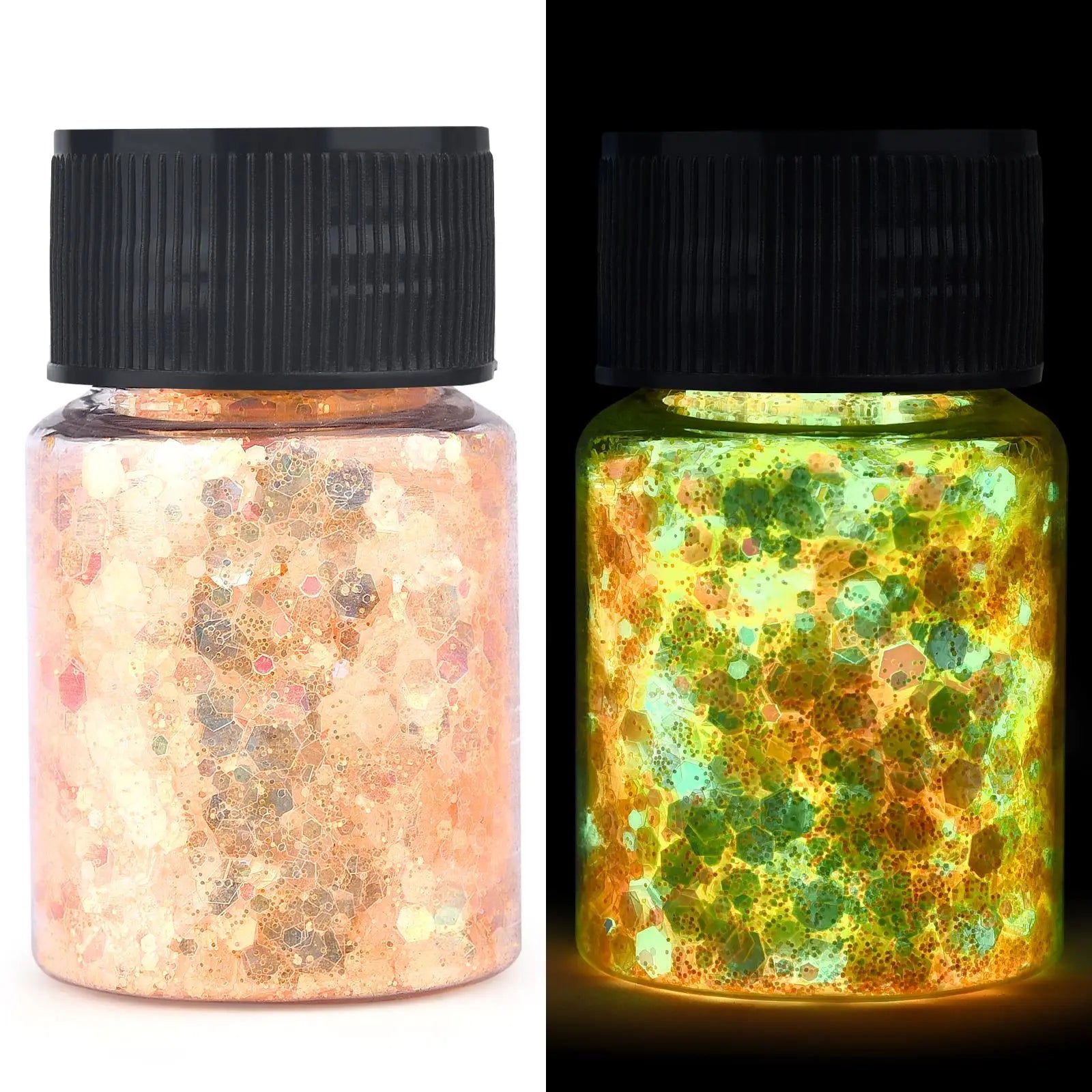 ELMAS Glow-in-the-Dark Glittering Hexagon Resin Pigment - Al Masam Stationery LLC