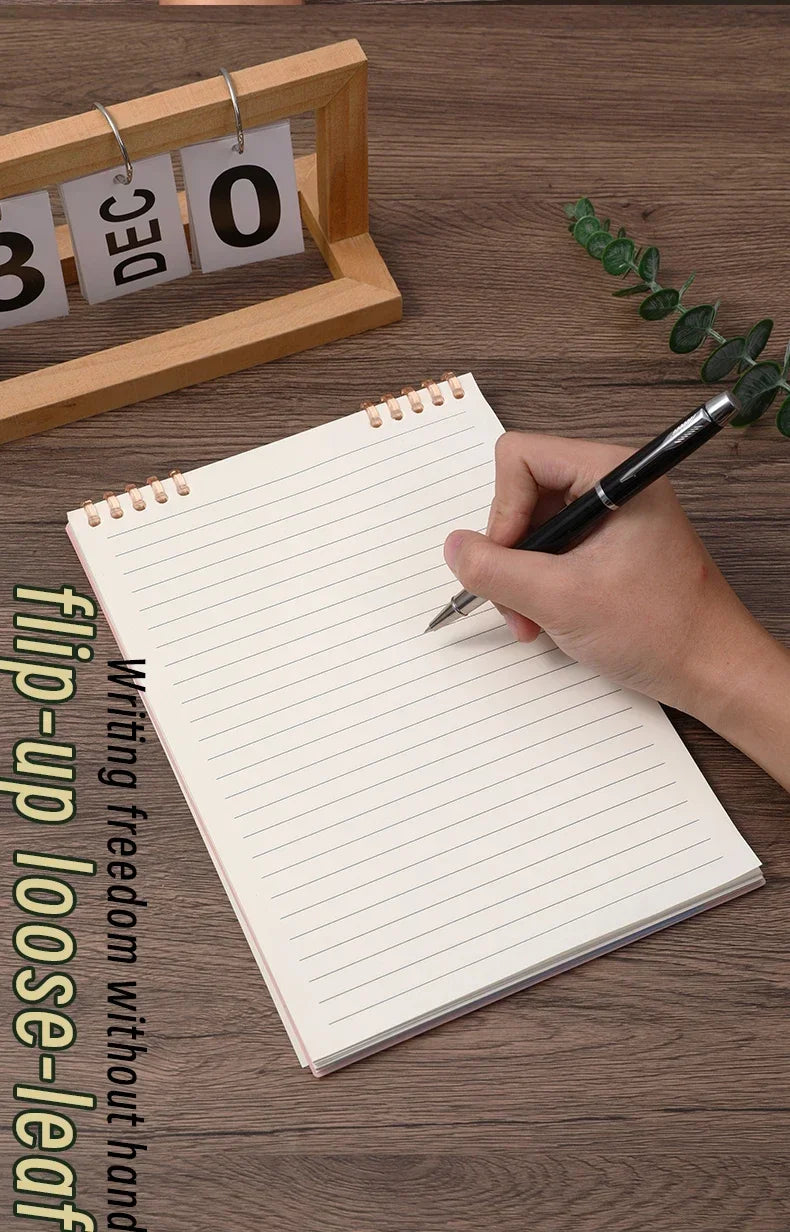 ELMAS A5 Spiral Notebook - Thick 60 Sheet Journal - Al Masam Stationery LLC