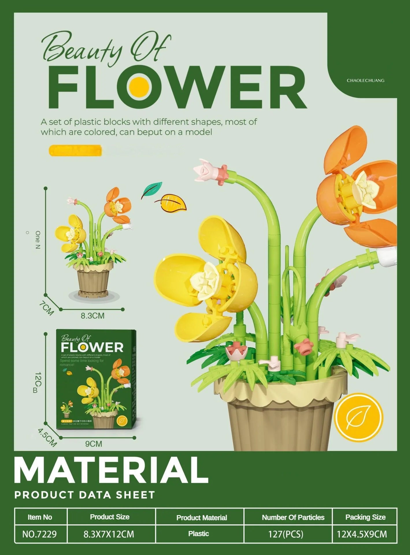 ELMAS DIY Flower Building Blocks - Creative Potted Decor - Al Masam Stationery LLC