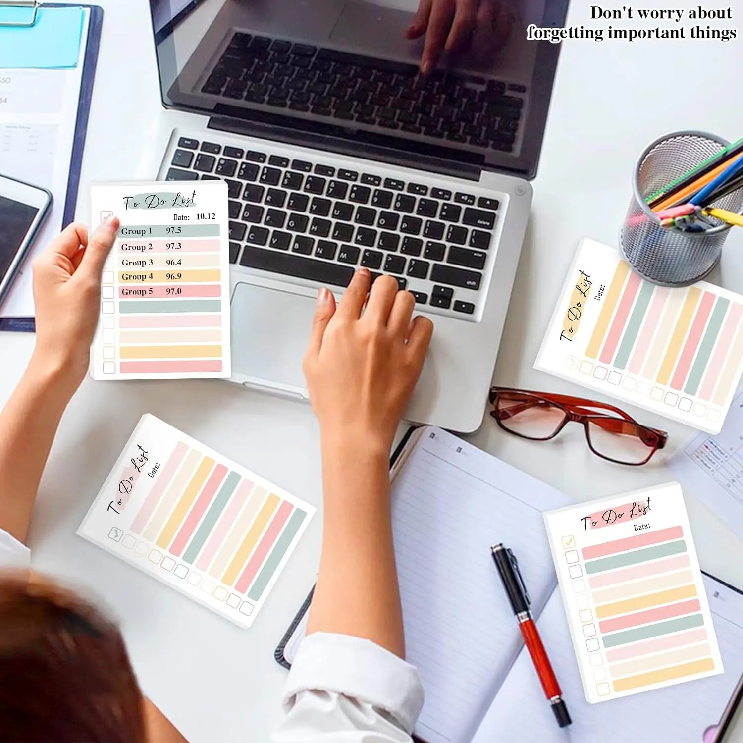 ELMAS 50 Sheets To Do List Notepad - Portable Daily Planner - Al Masam Stationery LLC