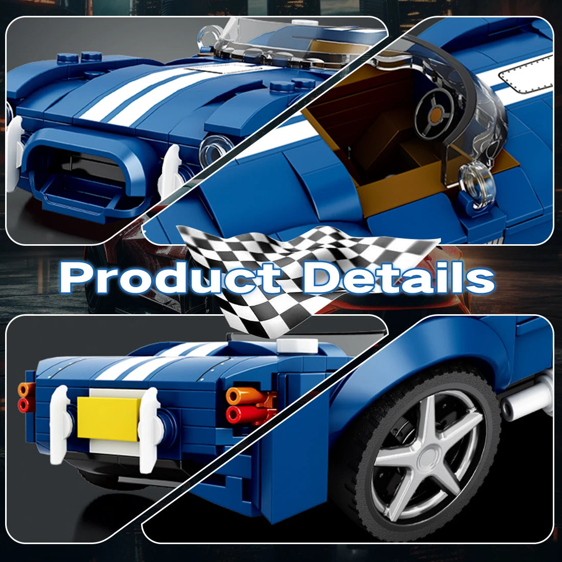 ELMAS Creative 333PCS AC COBRA Car Building Block Set - Al Masam Stationery LLC