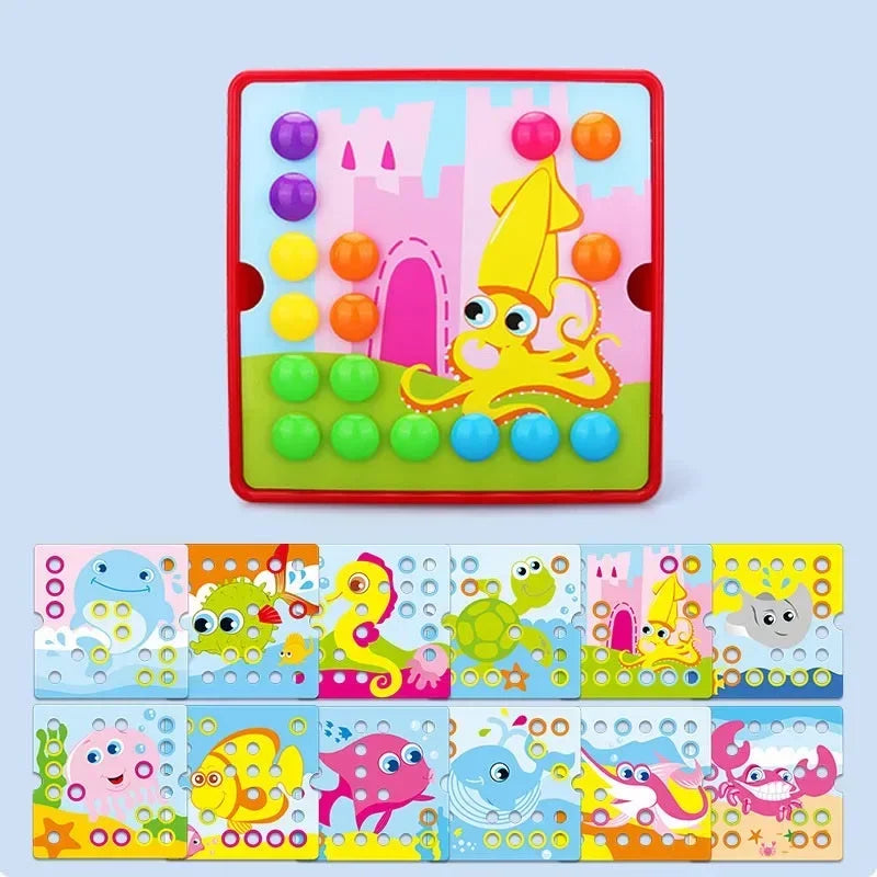 ELMAS New Mushroom Nail DIY Creative Montessori Toy - Al Masam Stationery LLC