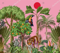 ELMAS American Rural Animal Landscape 3D Wallpaper Mural - Al Masam Stationery LLC
