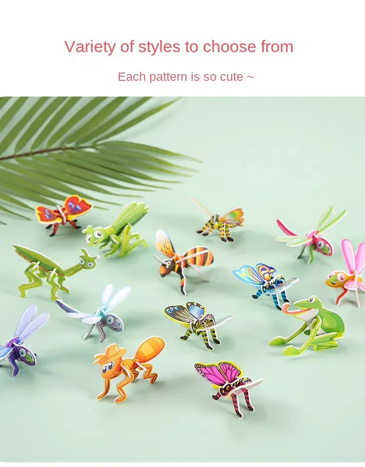 ELMAS: 12-24Pcs 3D Animals Foam Puzzle For Kids - Al Masam Stationery LLC