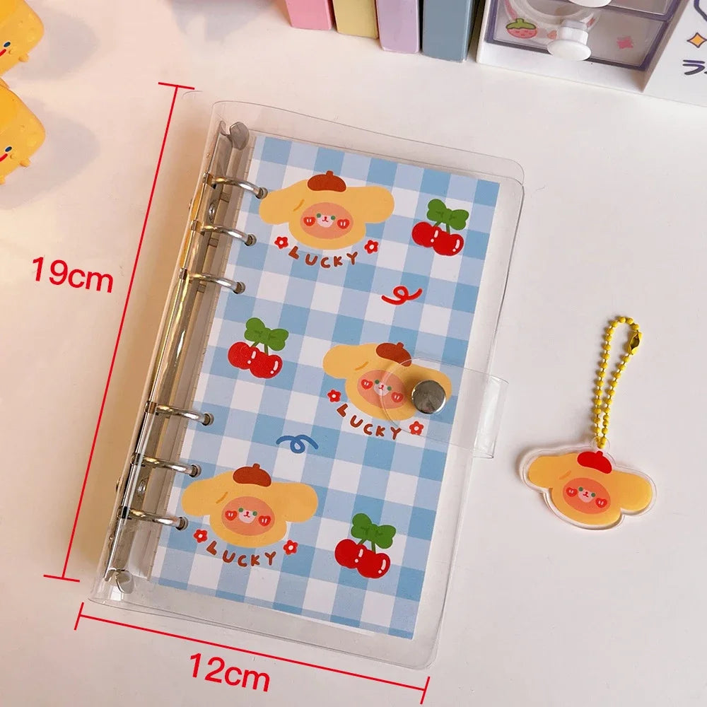 ELMAS Kawaii PVC Loose-leaf Notebook Cover DIY Journal - Al Masam Stationery LLC