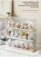 ELMAS Acrylic Storage Box Dustproof Cabinet for Home Goods