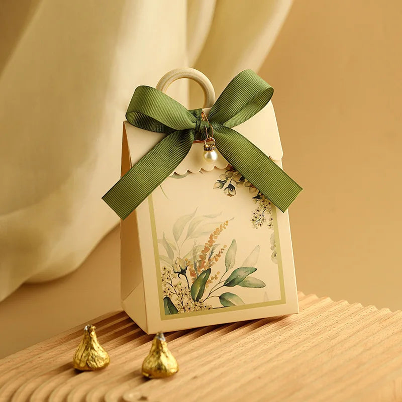 ELMAS 10/20/50Pcs Paper Wedding Gift Boxes With Ribbons - Al Masam Stationery LLC