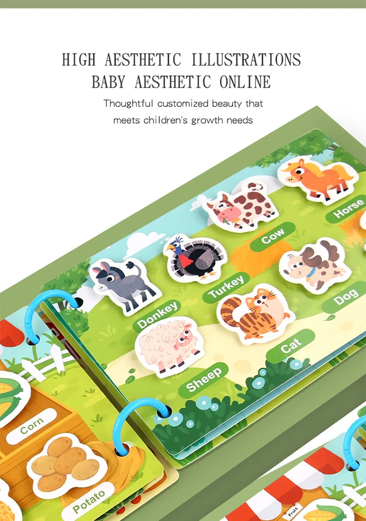 ELMAS - Montessori Baby Busy Book My First Quiet Book - Al Masam Stationery LLC