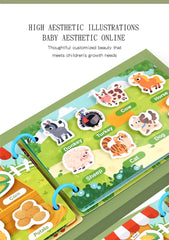 ELMAS - Montessori Baby Busy Book My First Quiet Book