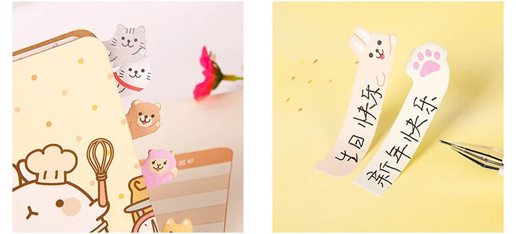 ELMAS Cute Cartoon Animal Sticky Notes & Memo Pad Set - Al Masam Stationery LLC