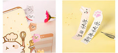 ELMAS Cute Cartoon Animal Sticky Notes & Memo Pad Set