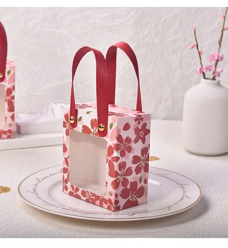 ELMAS Pink Cherry Blossom Candy Gift Boxes 10-100Pcs - Al Masam Stationery LLC