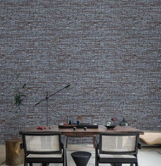ELMAS Japanese Linen Solid Gray Wallpaper for Living Room - Al Masam Stationery LLC